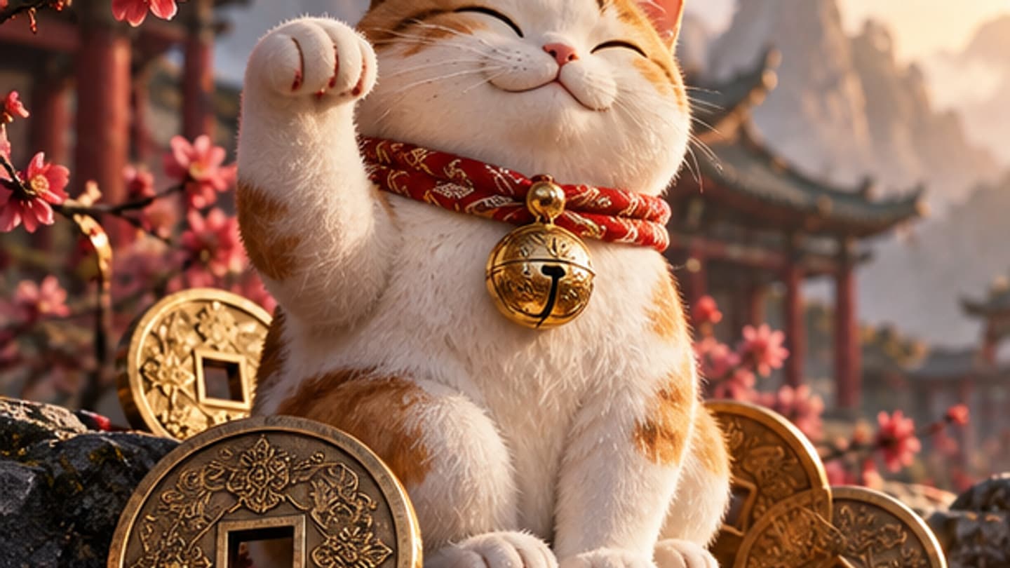 招财猫内容介绍封面主题视觉